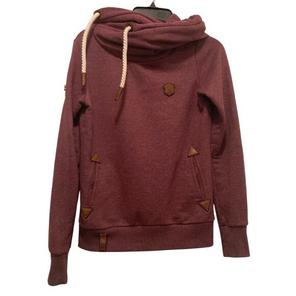 NWOT NAKETANO Darth Vii Bordeaux Hoodie - Picture 3 of 4